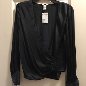 H&M silk top. Never worn
